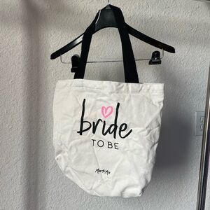 Bride To Be canvas snap tote